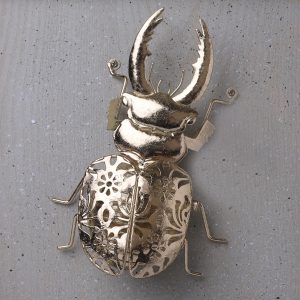 Placa Escarabajo Ciervo Gold 2