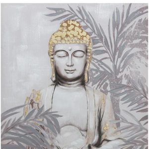 Cuadro Abstracto Buda Sentado Gold 3